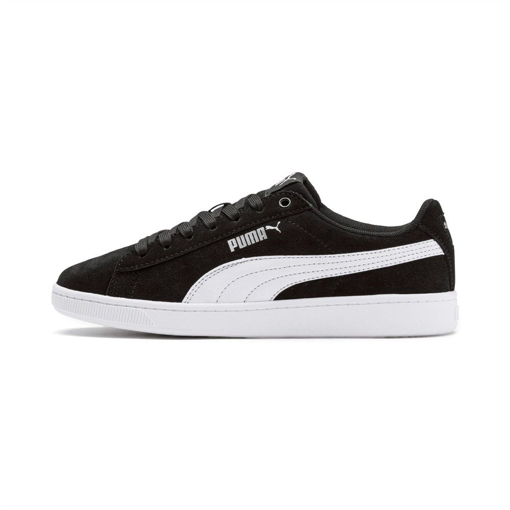 Puma Vikky v2 Suede Lány Sportcipő - Fekete/Fehér/Titán ( Hungary - JCSLZ9208 )